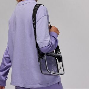 Nike Clear and Black Crossbody Bag